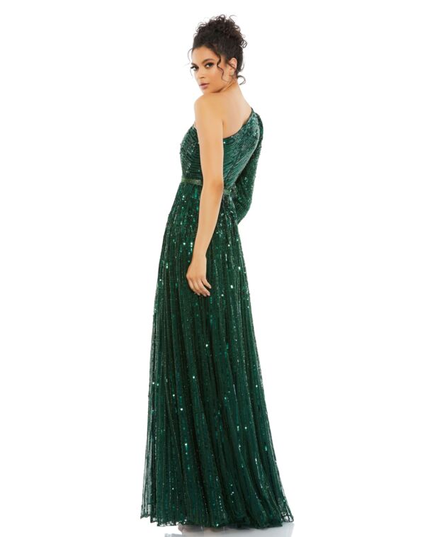 Mac Duggal 5508 One-Shoulder A-Line Sequin Dress
