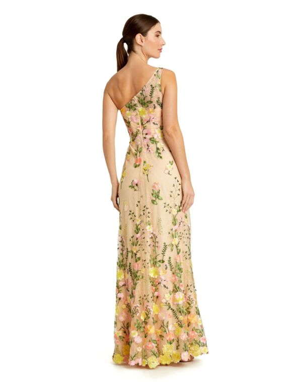 Mac Duggal 68606 One-Shoulder Embroidered Dress