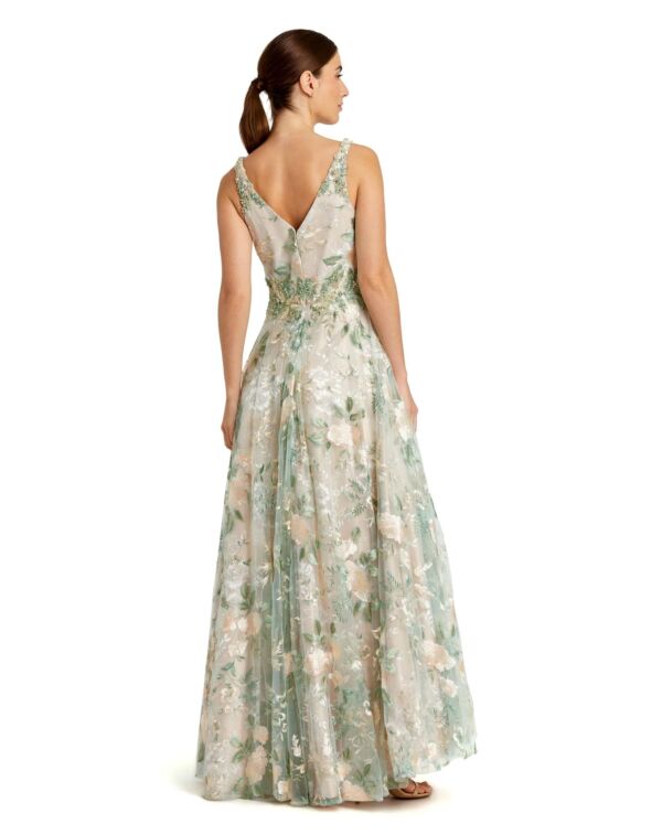 Mac Duggal 79329 A-line Plunging Neck Dress