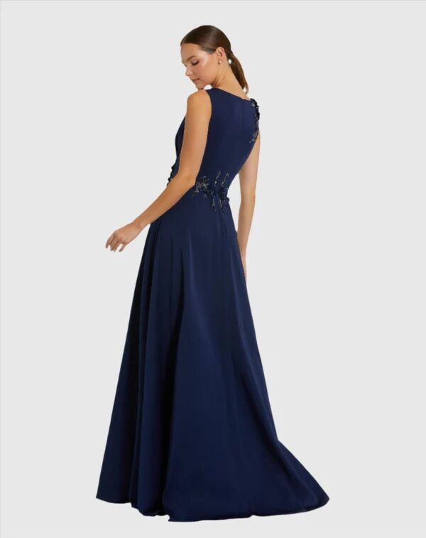 Mac Duggal 20365 Bateau Neck Sleeveless Taffeta Dress