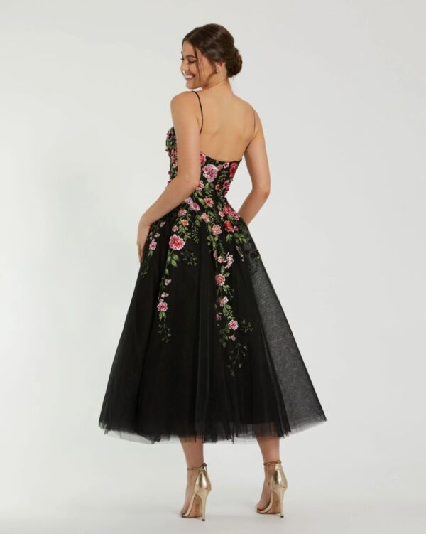 Mac Duggal 20651 A-Line Sweetheart Neck Floral Embroidered Dress