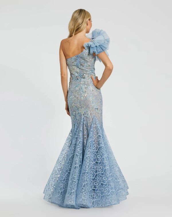 Mac Duggal 79456 Ruffle Shoulder Mermaid Mother Of The Bride Dress