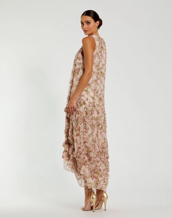Mac Duggal 8103 Tent Silhouette Floral High-Low Dress