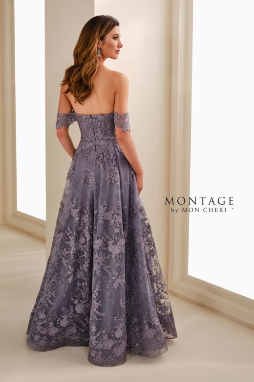 Montage by Mon Cheri M3105 Off The Shoulder A-Line Dress
