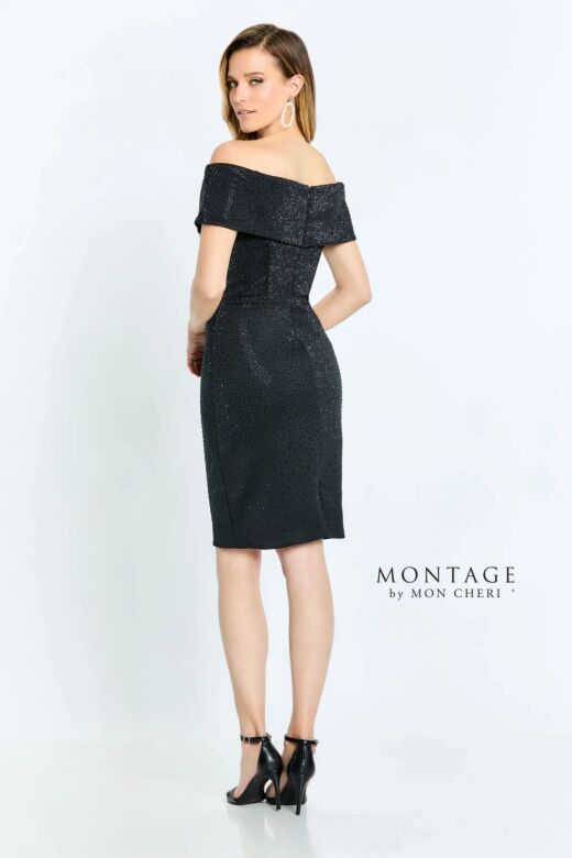Montage by Mon Cheri 220949S Off-The-Shoulder Sweetheart Neck Dress