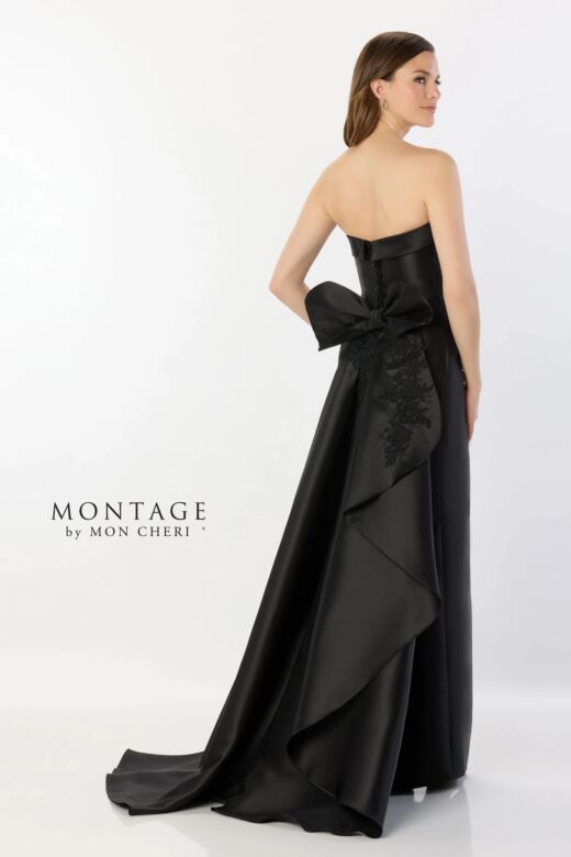 Montage by Mon Cheri M2235 Removable Train Strapless Dress