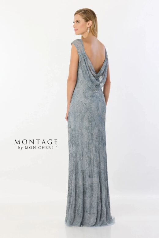 Montage by Mon Cheri M2236 Cowl Back Scoop Neck Dress