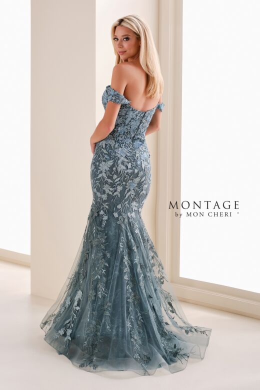 Montage by Mon Cheri M4210 Sweetheart Neck Lace Mermaid Dress
