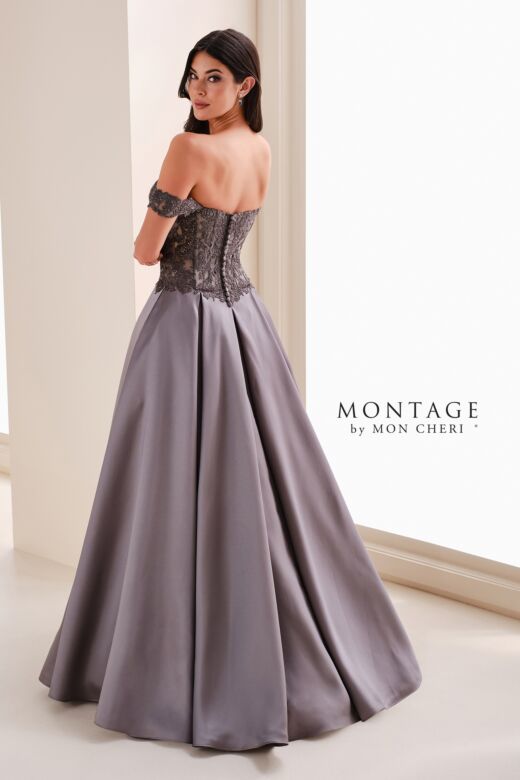 Montage by Mon Cheri M4211 Sweetheart Neck A-Line Pleated Skirt Dress