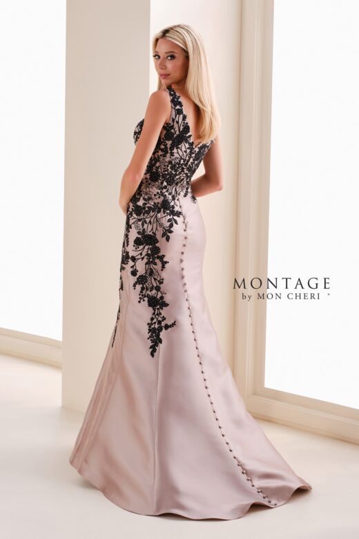 Montage by Mon Cheri M4212 Sleeveless Mikado Mermaid Dress