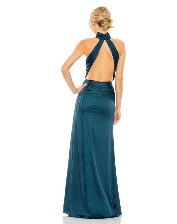 Mac Duggal 11642 High Neck Cutout Back Dress