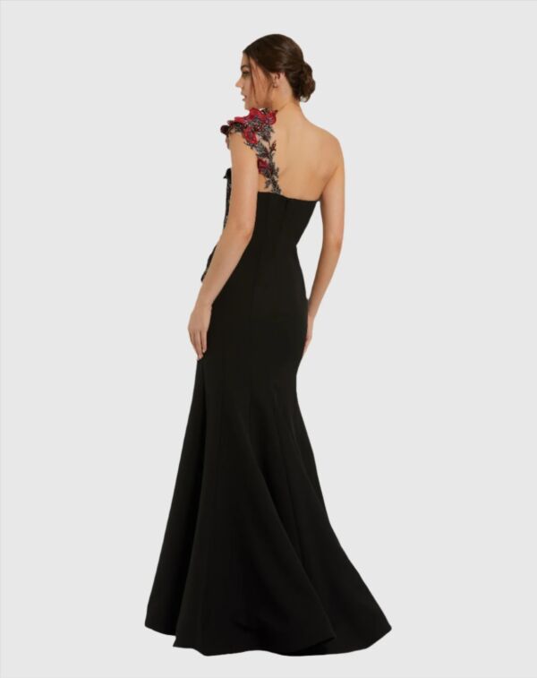 Mac Duggal 11779 Floral Embroidered Fit-And-Flare Dress