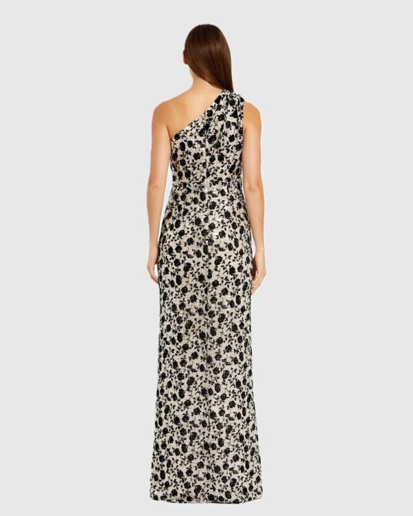 Mac Duggal 27626 High Slit Sleeveless One-Shoulder Dress