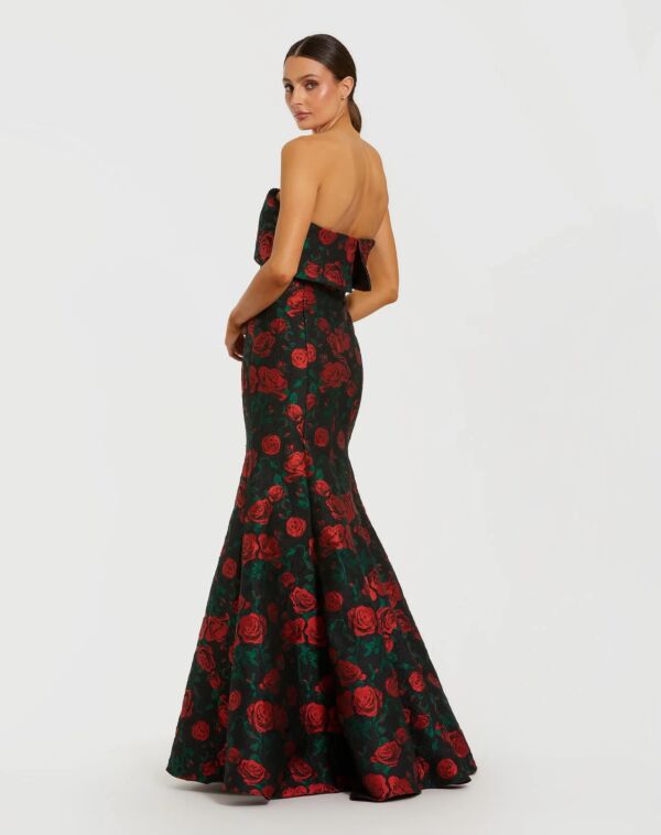 Mac Duggal 27679 Strapless Mermaid Brocade Dress