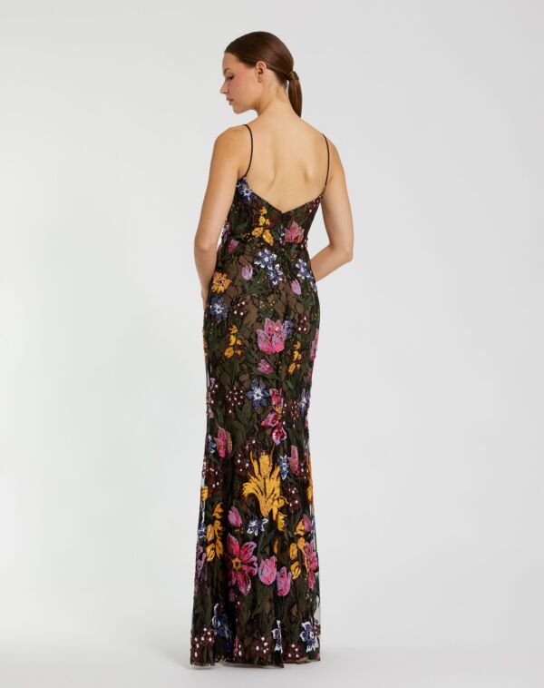 Mac Duggal 68885 Sweetheart Neckline Floral Embroidered Dress