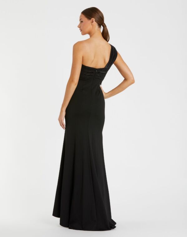Mac Duggal 49547 Pleated Bodice One Shoulder Dress