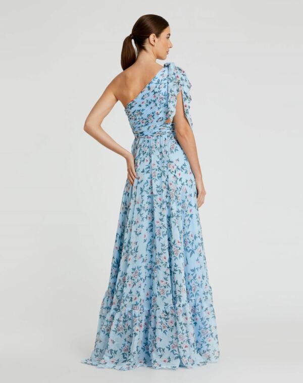 Mac Duggal 56051 One-Shoulder Ruffle Hem A-Line Dress