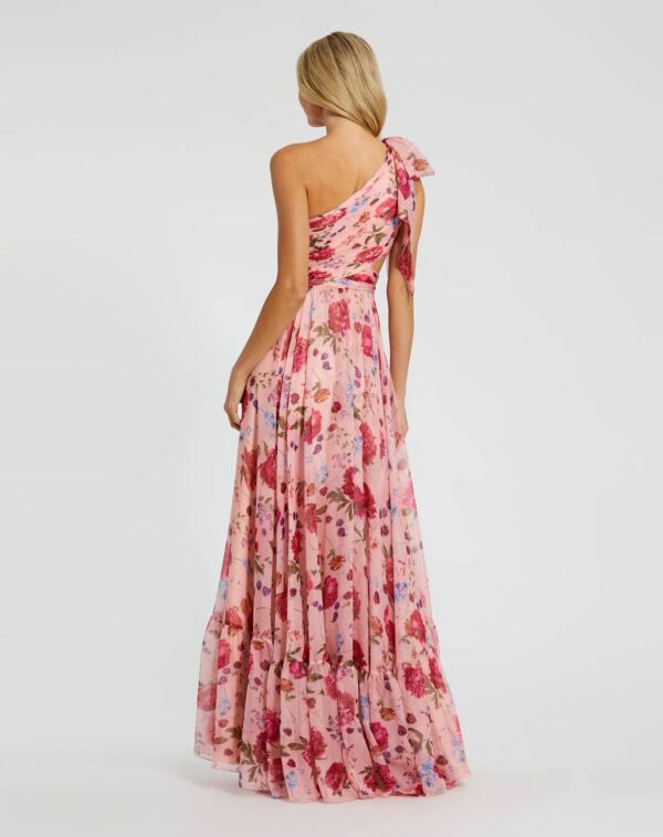 Mac Duggal 68553 Side Cutout One Shoulder A-Line Formal Dress