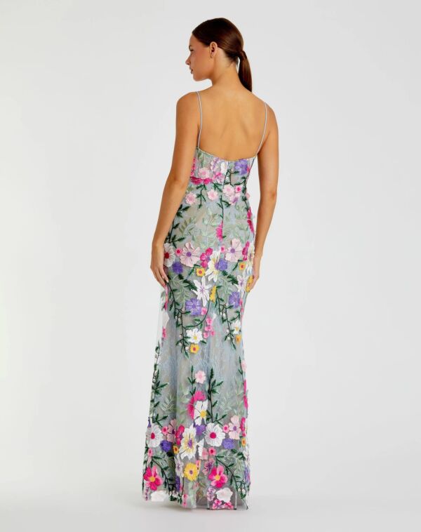 Mac Duggal 68897 Sweetheart Neck Floral Embroidered Dress