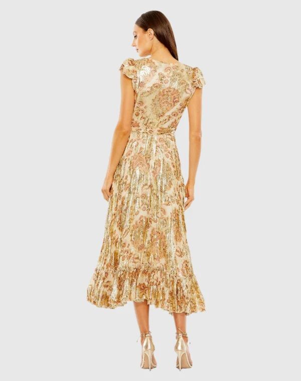Mac Duggal 9319 Floral Print High Low Dress