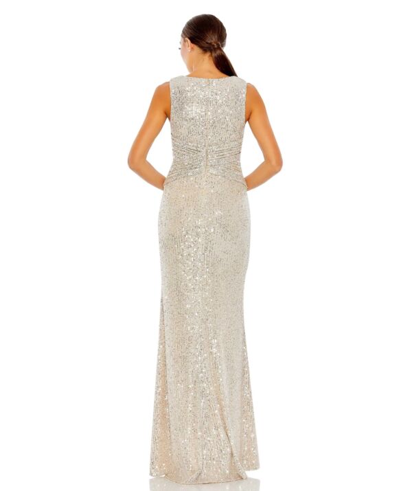 Mac Duggal 26598 Wrap Waist Sequin Dress