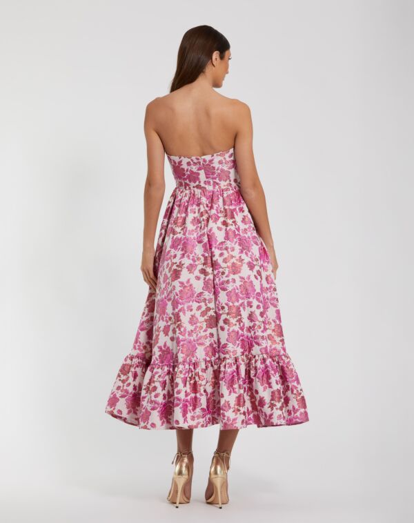 Mac Duggal 56092 A-Line Floral Brocade Mother Of The Bride Dress