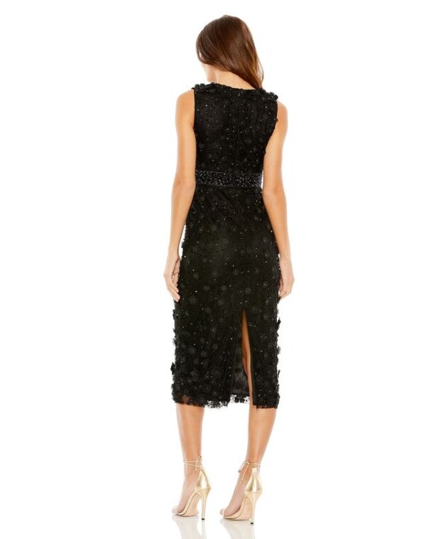 Mac Duggal 67853 Floral Appliques Sleeveless Dress