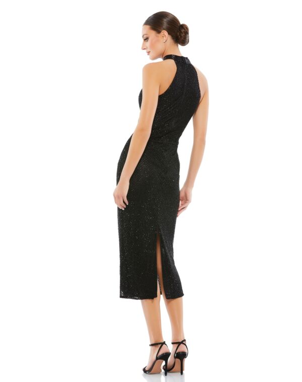 Mac Duggal 5531 Halter Neck Cut-In Sleeve Dress