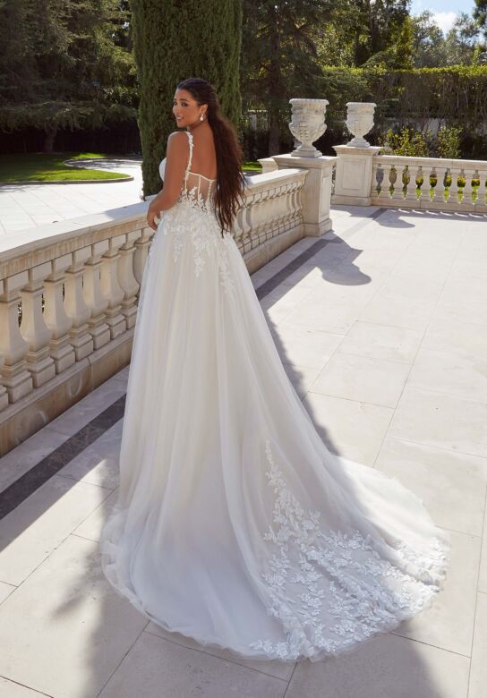 Mori Lee 3434 Tori A-Line Corset Bodice Plus Size Bridal Gown