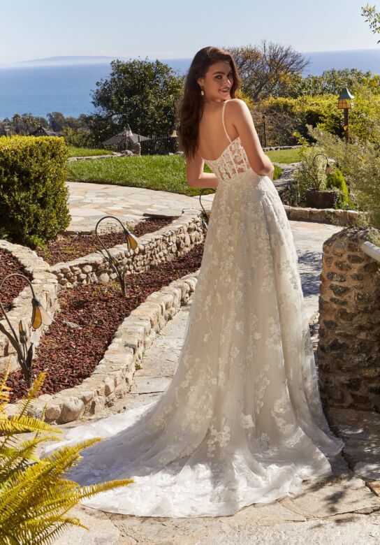 Mori Lee 4465 Ruth Corset Back A-Line Wedding Dress
