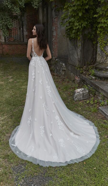 Mori Lee 4161 Paladia Scoop Back A-Line Bridal Dress