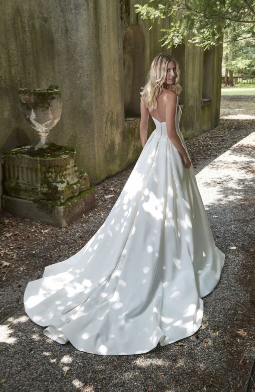 Mori Lee 4162 Priscilla Pleated Skirt Sweetheart Neck Bridal Dress