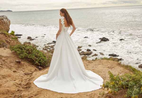 Mori Lee 15021 Mercedes One Strap Basque Waist Wedding Dress