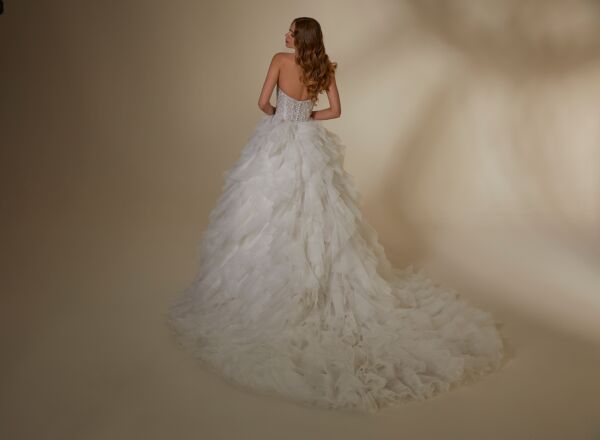 Mori Lee 2557 Melina Ruffle Skirt Strapless Wedding Dress