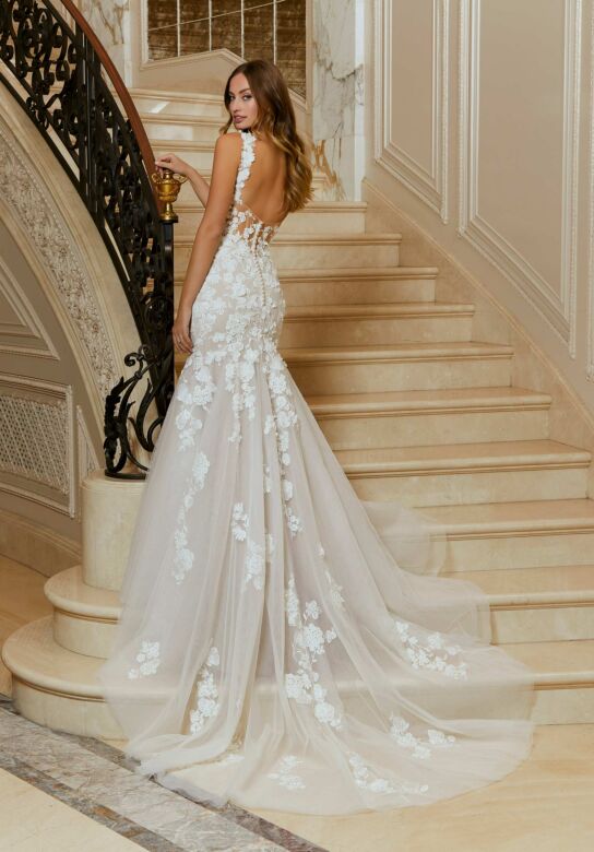 Mori Lee 2659 Rumer Floral Applique Mermaid Bridal Dress