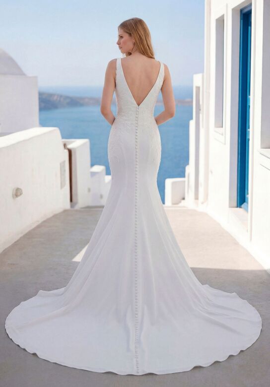 Mori Lee 1010067 Thetys Sleeveless V-Neck Trumpet Wedding Dress