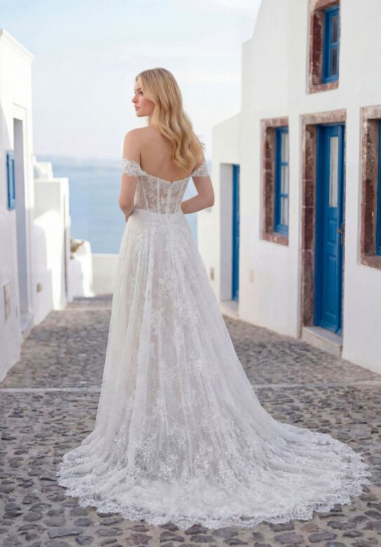 Mori Lee 1010093 Tyara Beaded Basque Waist A-Line Wedding Gown