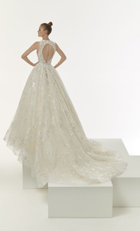 Mori Lee 1232 Natalina Cutout Back Plunging Neck Bridal Gown