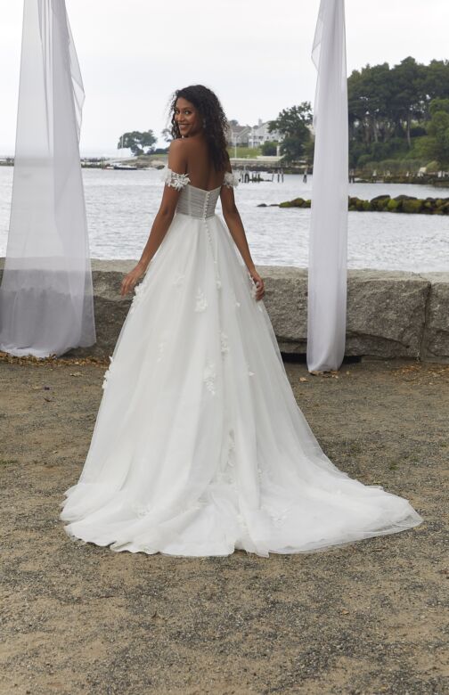 Mori Lee 12614 Nalani Corset Bodice Sweetheart Neck Wedding Gown