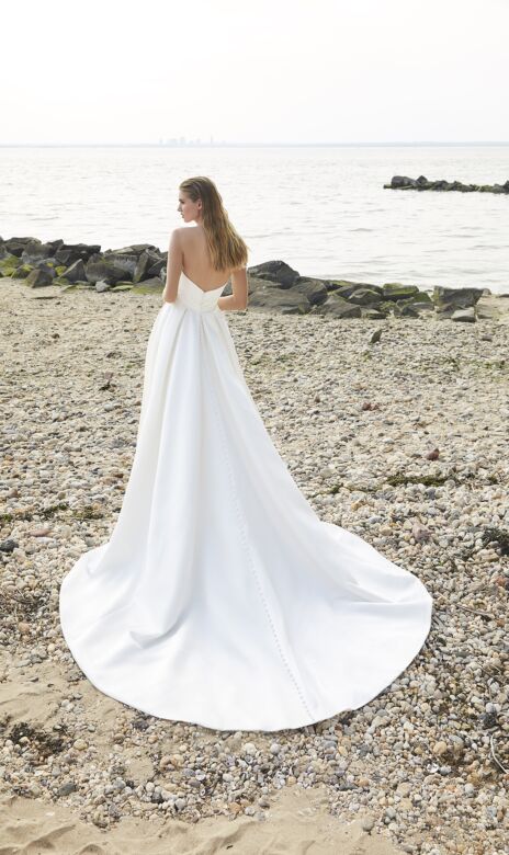 Mori Lee 15049 Palmer Pleated Bodice A-Line Skirt Bridal Dress