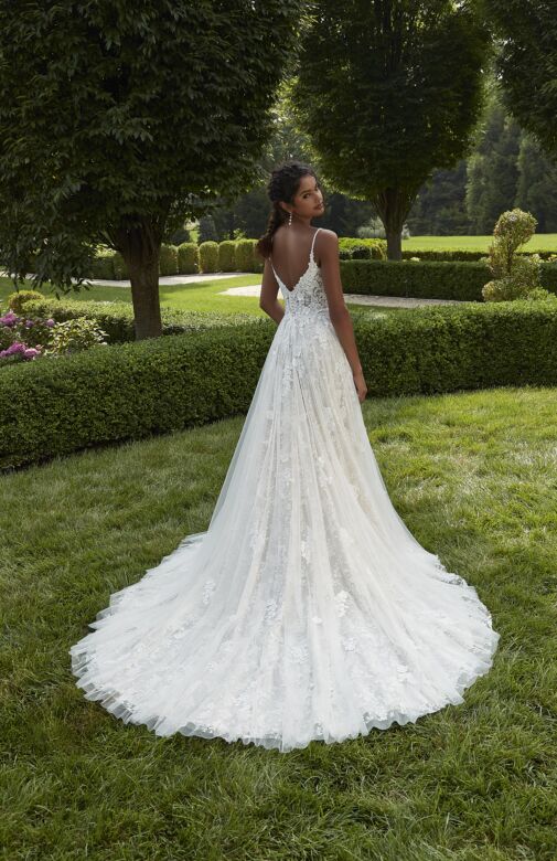 Mori Lee 2622 Palmina Scoop Neck A-Line Bridal Dress
