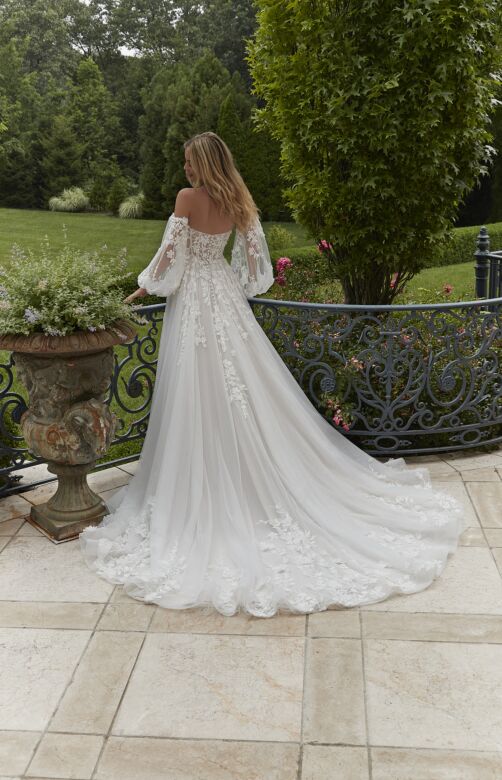 Mori Lee 2625 Paulette Sweetheart Neck Tulle Skirt Bridal Gown