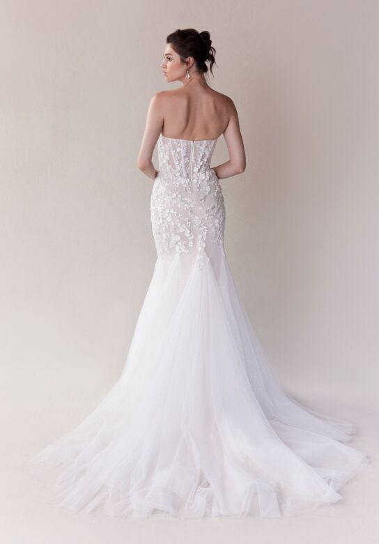 Mori Lee 2725 Sevyn Godet Skirt Strapless Mermaid Wedding Gown