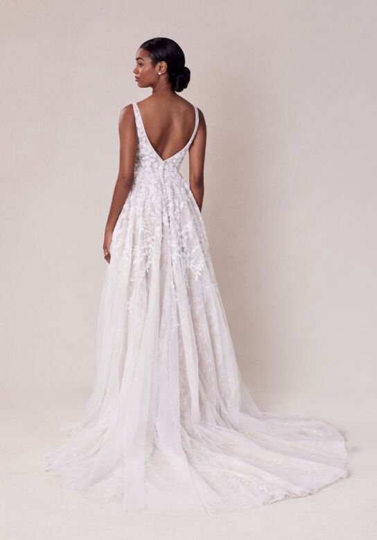 Mori Lee 2736 Song Illusion Sides High Slit A-Line Lace Bridal Dress
