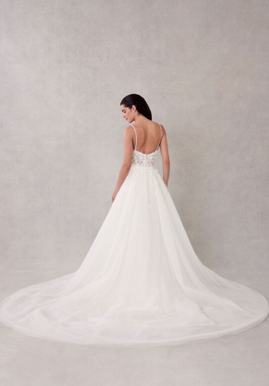 Mori Lee 2741 Sierra Plunging Neck Removable Overskirt Bridal Dress