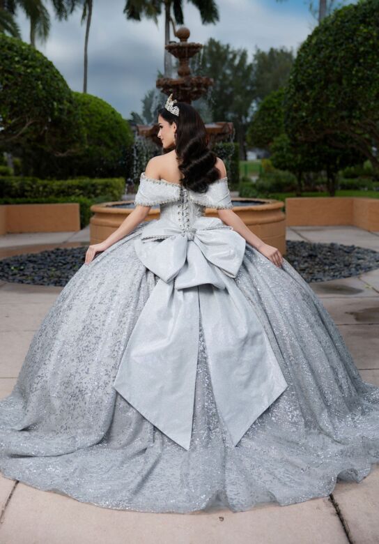 Mori Lee 4080055 Chelsee Beaded Bodice Glitter Tulle Sweet 16 Gown