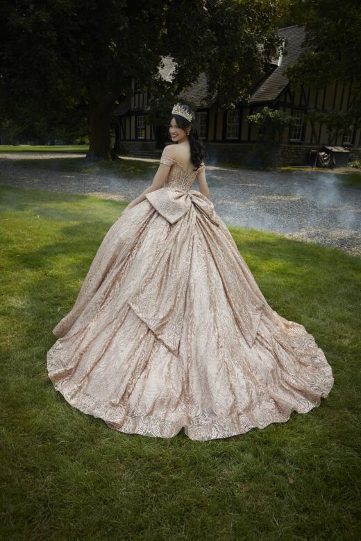 Mori Lee 89455 Draped Sweetheart Neck Sweet 16 Dress
