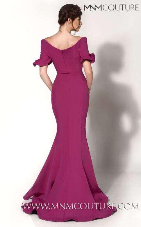 MNM Couture 2144A Ruffle Sleeve Off The Shoulder Dress
