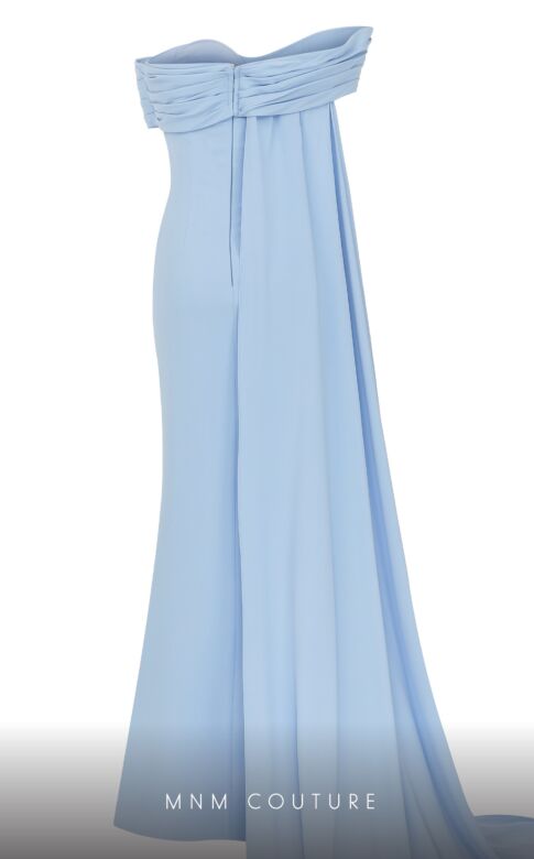 MNM Couture 2718 Ruched Top One Shoulder Dress
