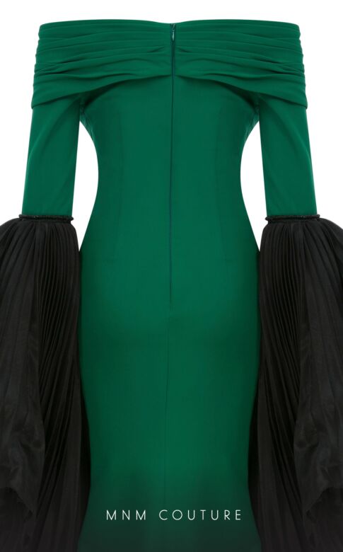 MNM Couture 2781A Floor-Length Sleeves Off The Shoulder Dress